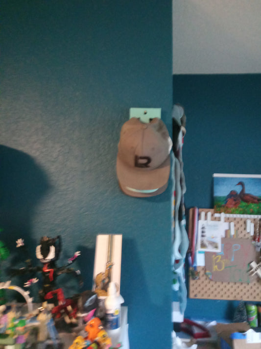 Matte Teal Hat holder